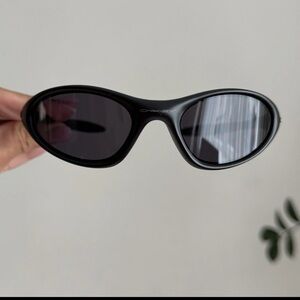 Oakley Sleek Black Oval Sunglasses